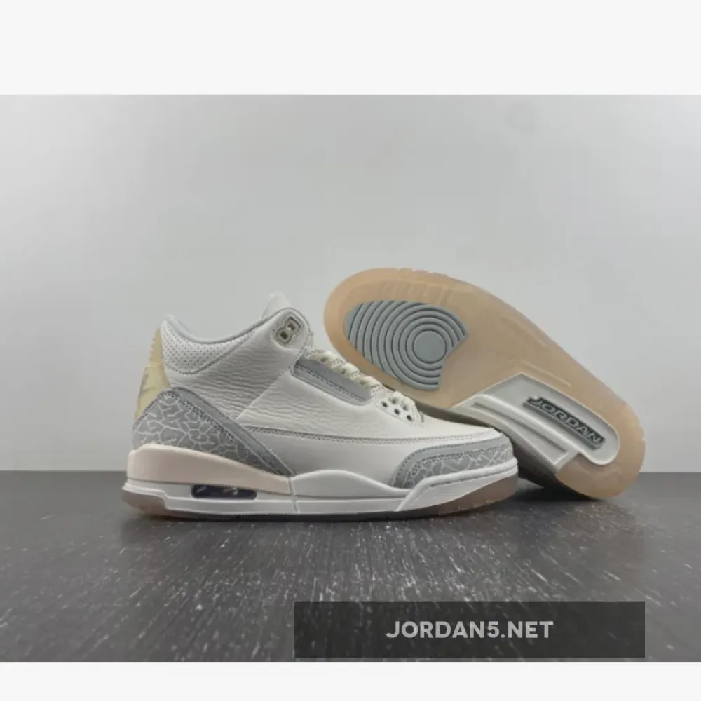 Air Jordan 3 Craft Ivory/Grey Mist-Cream  FJ9479-100