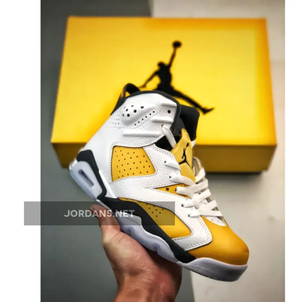 Air Jordan 6 White/Yellow Ochre-Black  CT8529-170