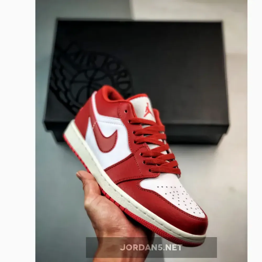Air Jordan 1 Low White/Dune Red  FJ3459-160