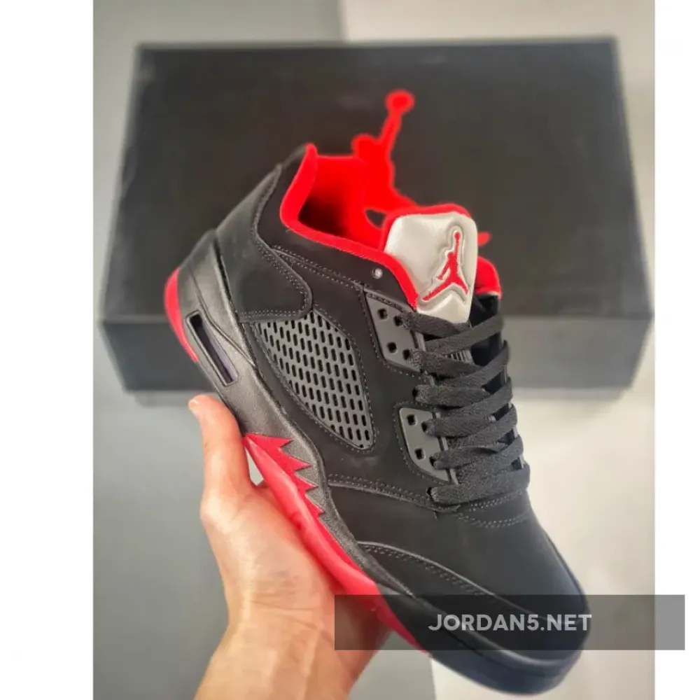 Air Jordan 5 Low ‘Alternate 90’ Black/Gym Red  819171-001