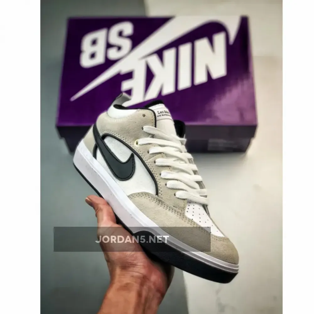Nike SB React Leo White Black  DX4361-100