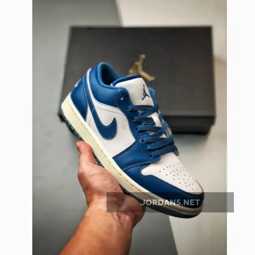 Air Jordan 1 Low White Industrial Blue  FN5214-141