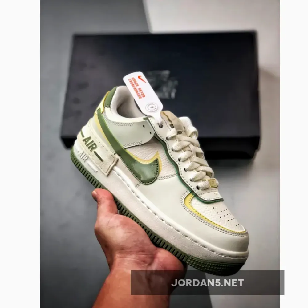 Nike Air Force 1 Shadow Pale Ivory Oil Green  FN6335-101