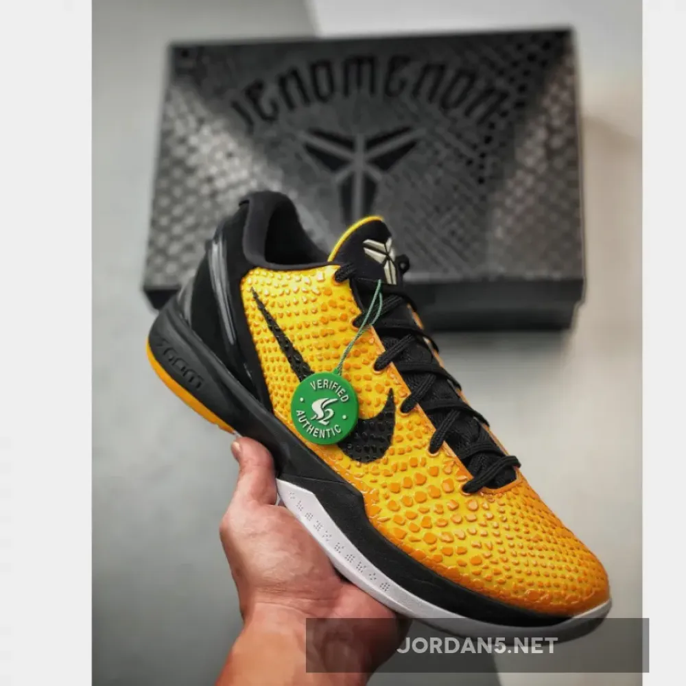 Nike Kobe 6 Del Sol/Lightbulb-Black-Tour Yellow  429659-700