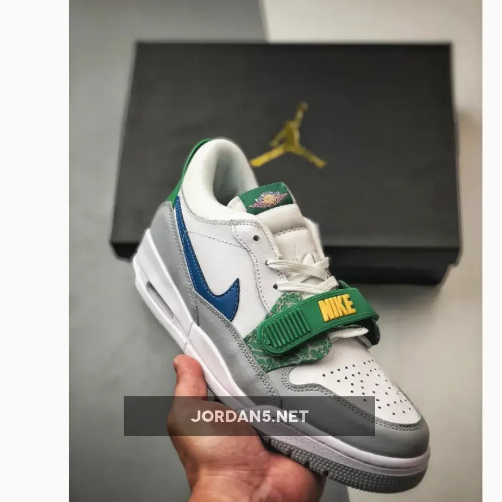 Jordan Legacy 312 Low White Grey Green  CD9054-140