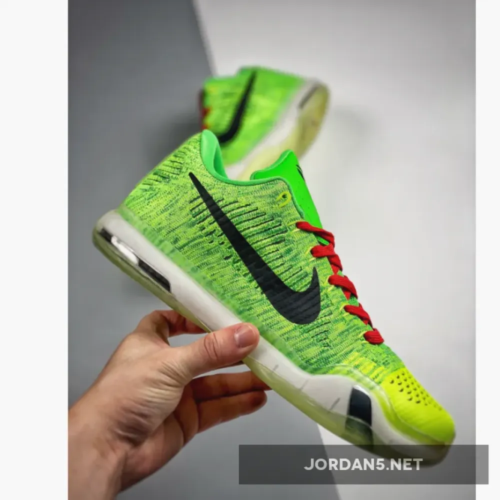 NIKEiD Kobe 10 Elite Low “Grinch” Multi-Color  802817-993