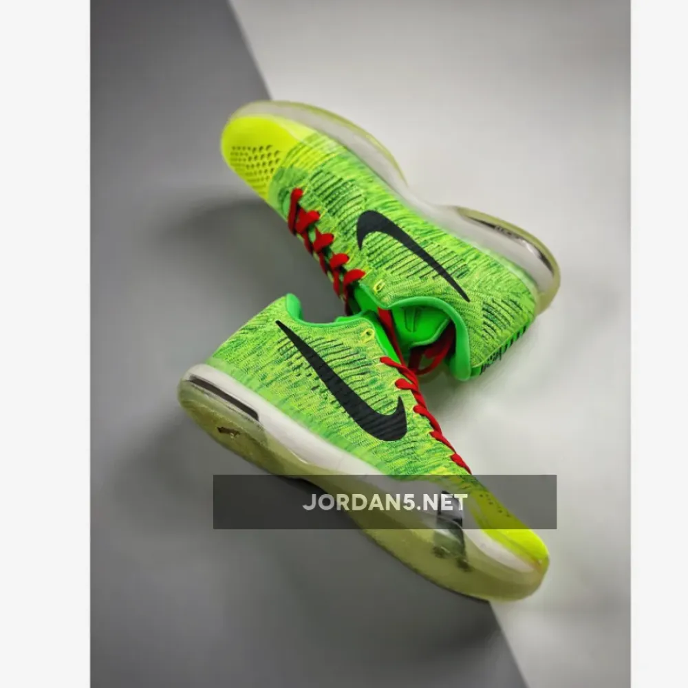NIKEiD Kobe 10 Elite Low “Grinch” Multi-Color  802817-993