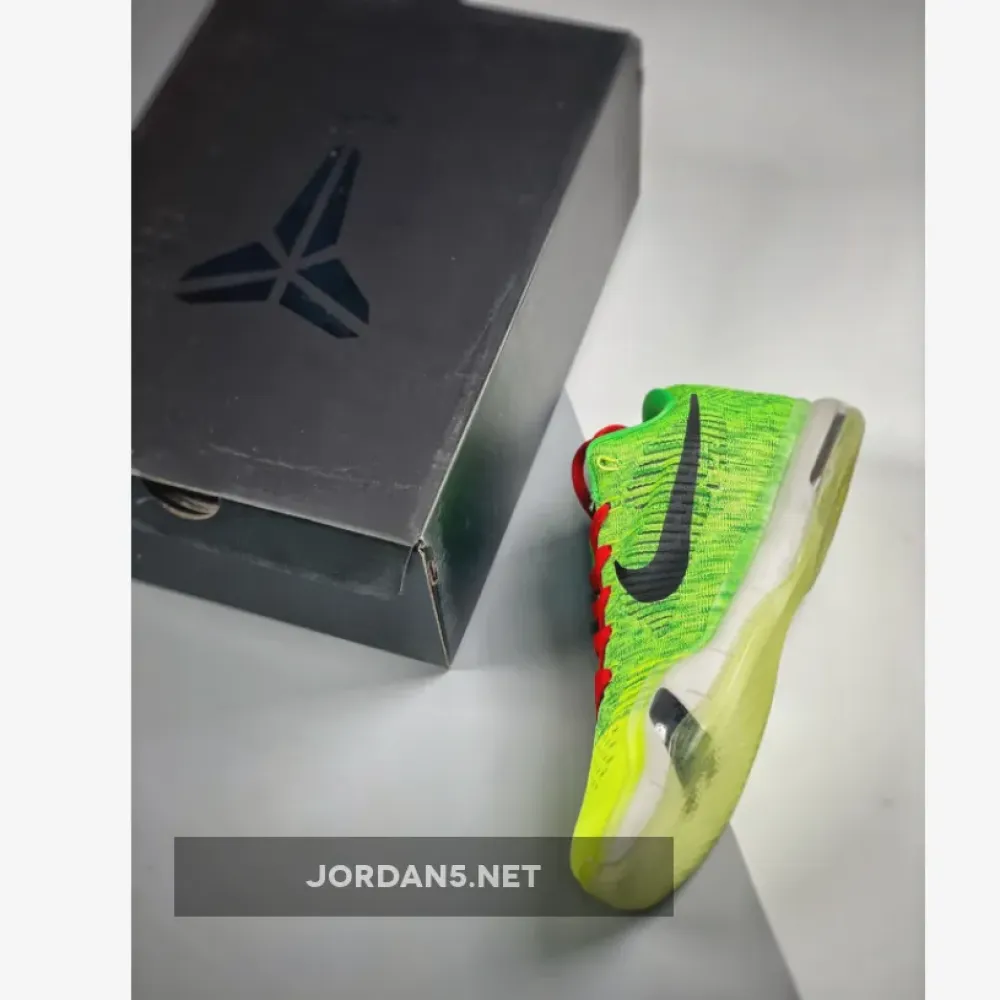 NIKEiD Kobe 10 Elite Low “Grinch” Multi-Color  802817-993