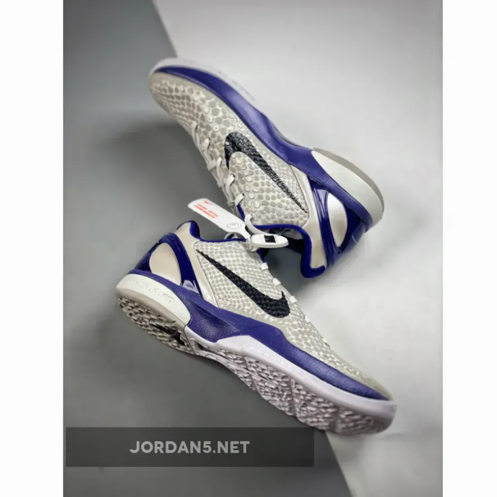 Nike Kobe 6 White/Black/Neutral Grey/Concord 429659-100