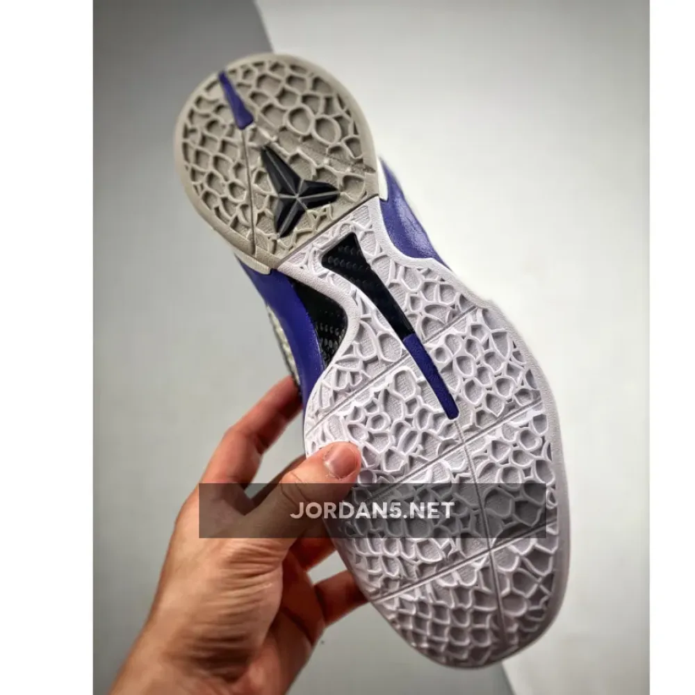 Nike Kobe 6 White/Black/Neutral Grey/Concord 429659-100