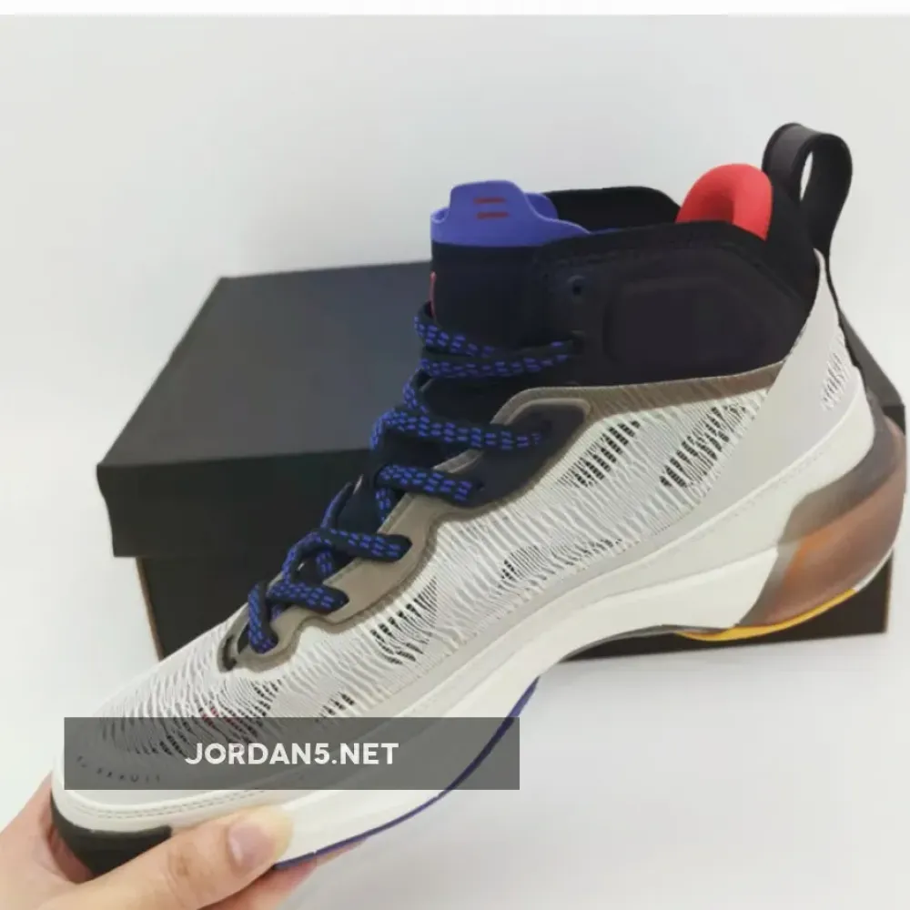 Air Jordan 37 Light Bone/Fire Red-Black-Dark Concord DD6958-060