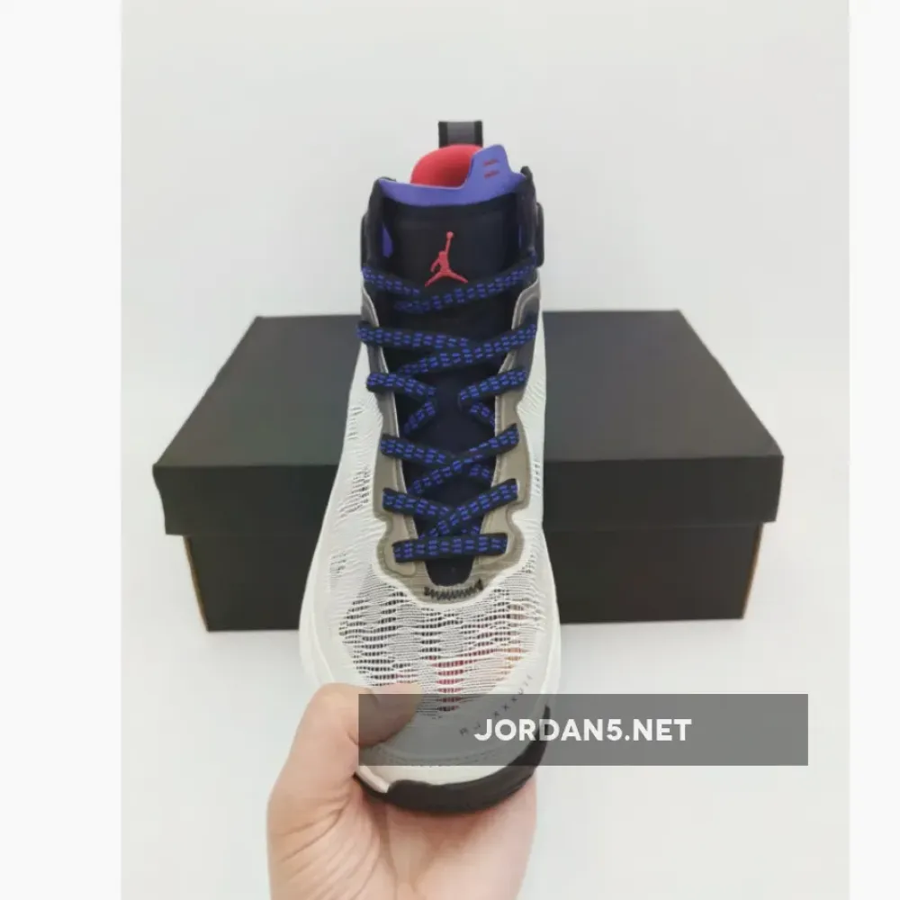 Air Jordan 37 Light Bone/Fire Red-Black-Dark Concord DD6958-060