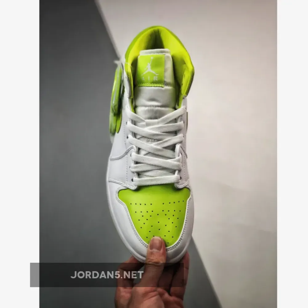 Air Jordan 1 Mid White/Lime  BQ6472-131