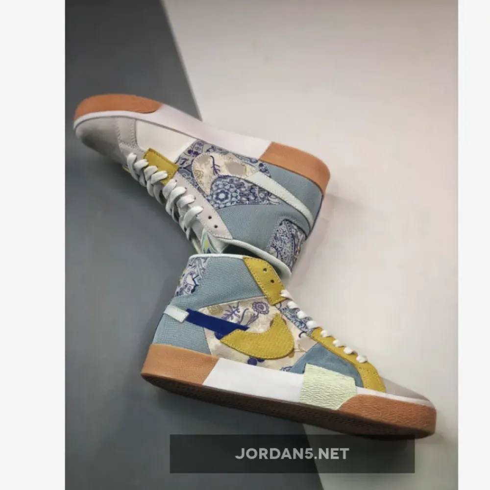 Nike SB Blazer Mid Boarder Blue/Celery/Barely Green/Racer Blue DM0859-400