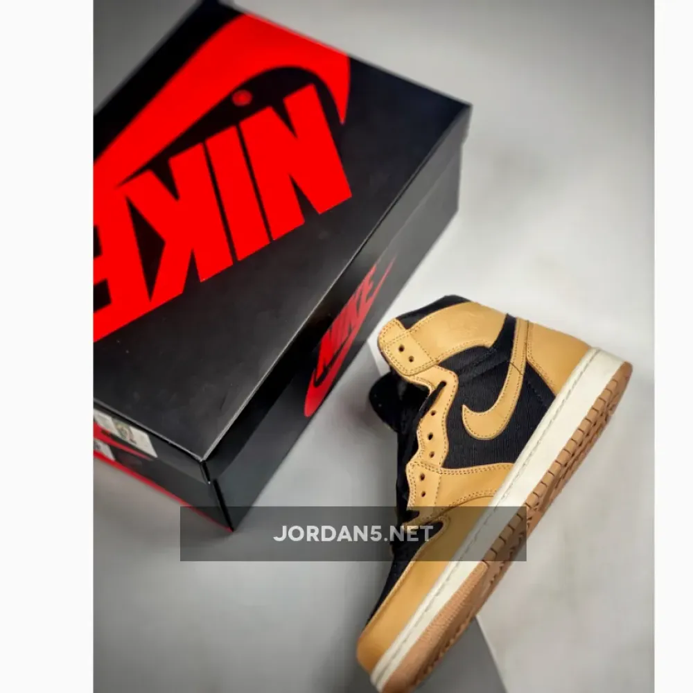Air Jordan 1 Retro High OG “Heirloom” Vachetta Tan/Black/Sail  555088-202