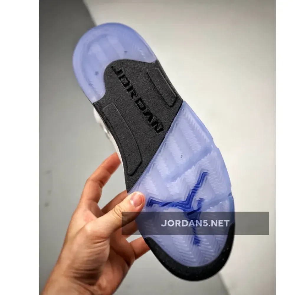 Air Jordan 5 White/Dark Concord-Black