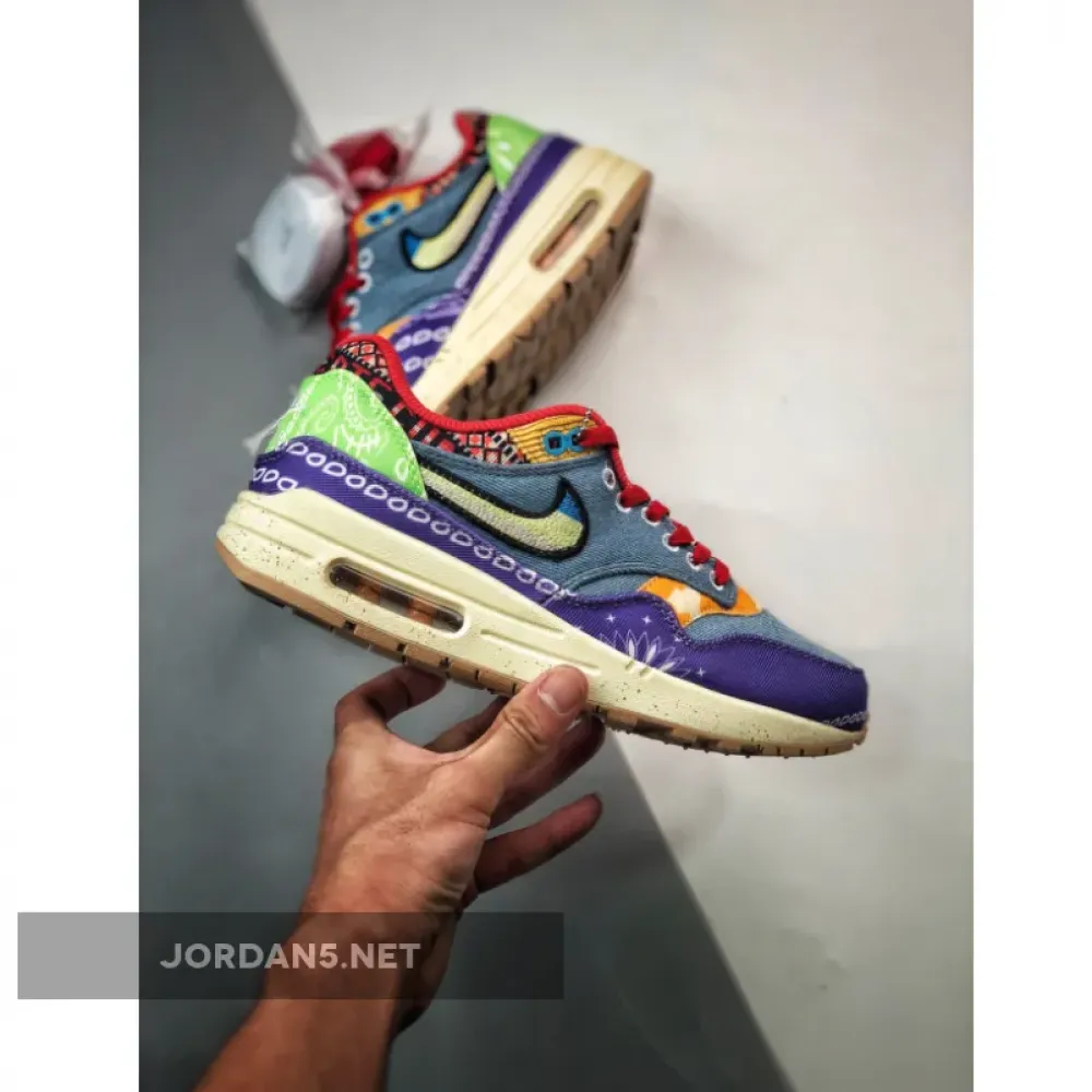 Concepts x Nike Air Max 1 “Far Out” Wild Violet/Multi-Color/Sail  DN1803-500