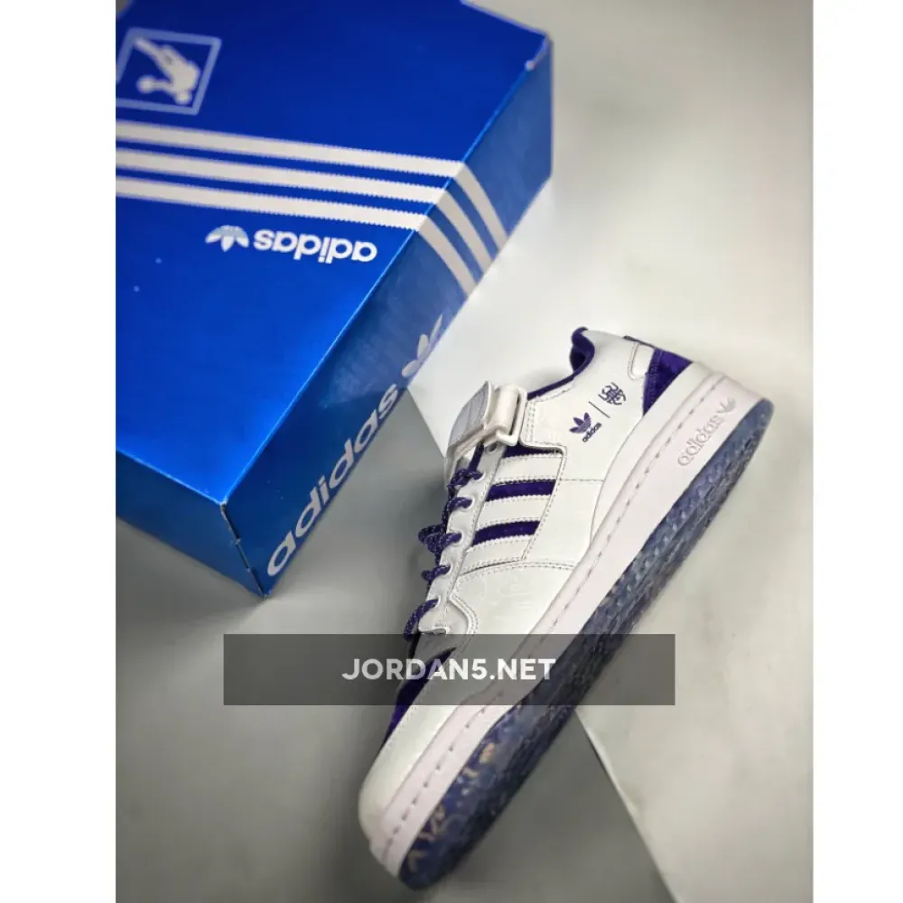 adidas Forum Low “Donovan Mitchell” White/Purple/Halo Mint GY8287