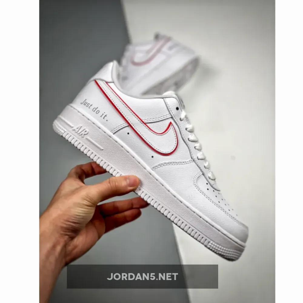 Nike Air Force 1 Low Just Do It White Red  DQ0791-100