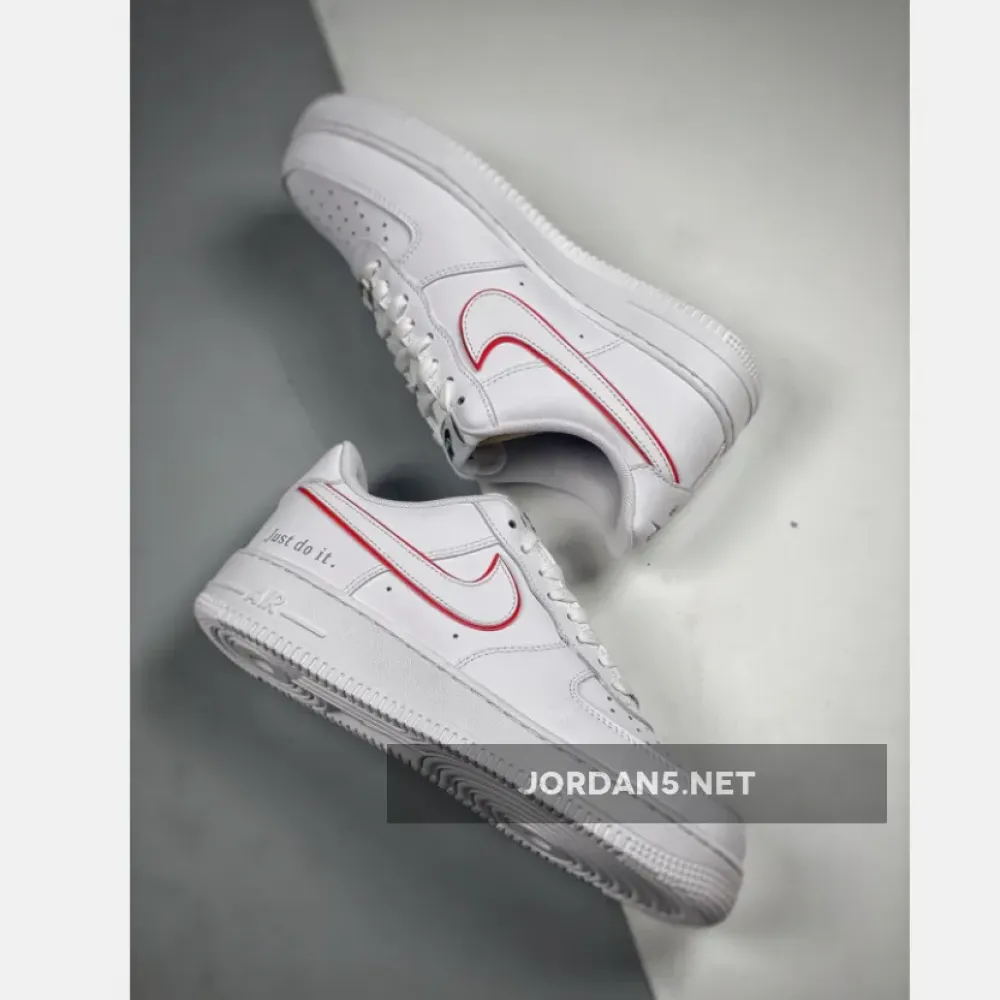 Nike Air Force 1 Low Just Do It White Red  DQ0791-100