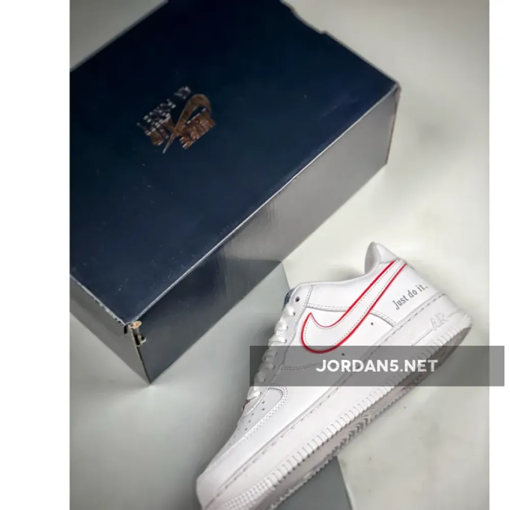 Nike Air Force 1 Low Just Do It White Red  DQ0791-100