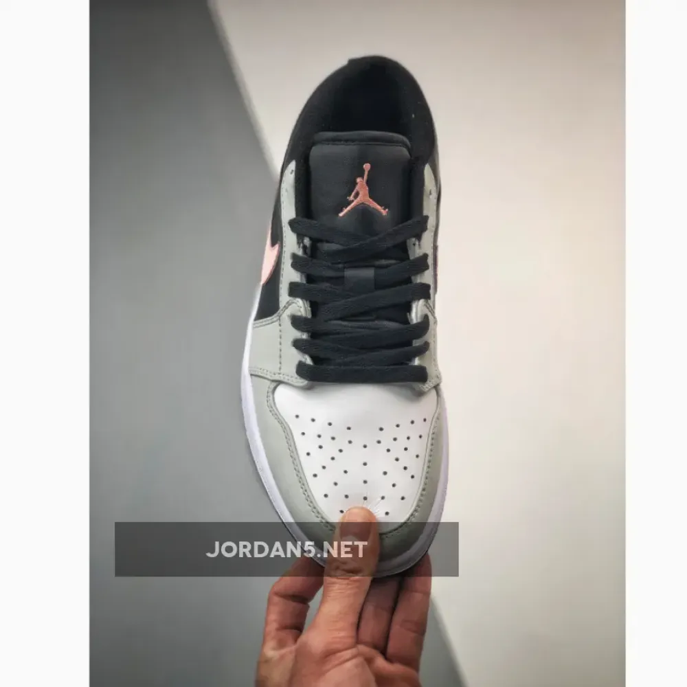 Air Jordan 1 Low Black Grey Pink  553558-062