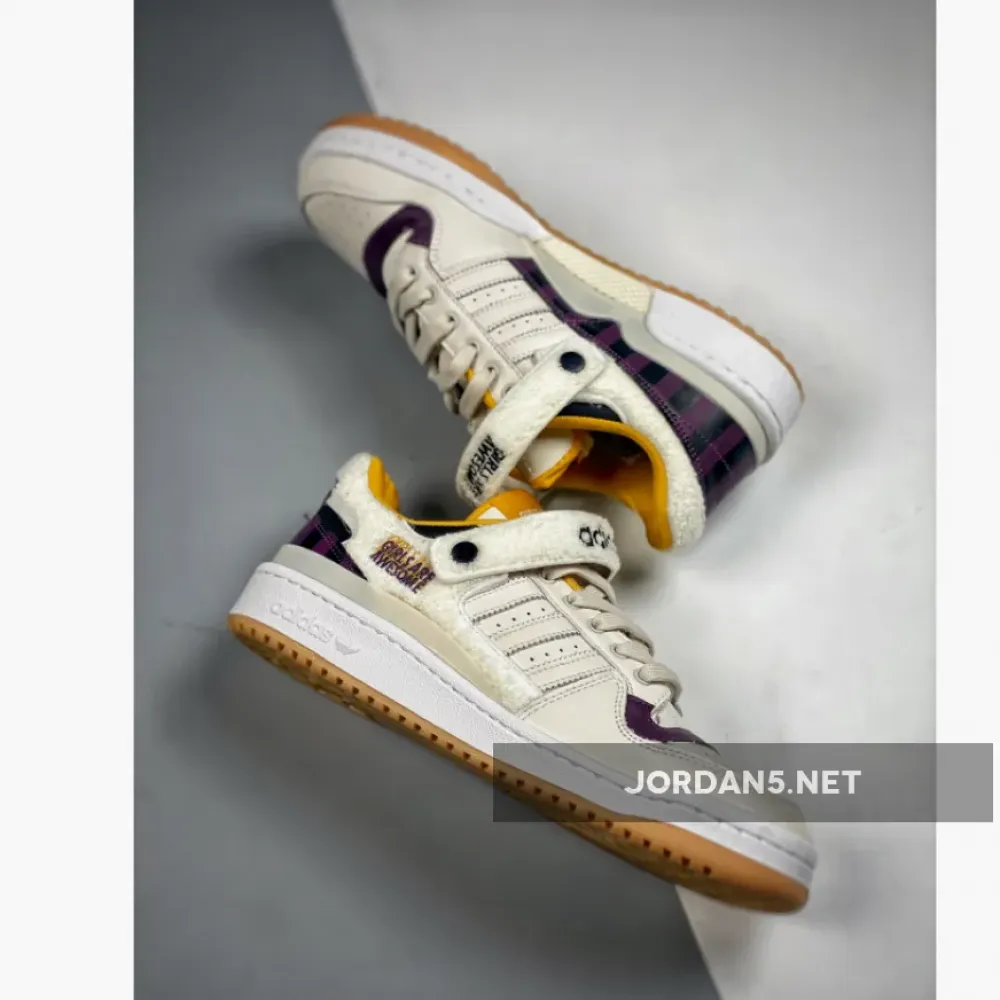 Girls Are Awesome x adidas Forum Low White Purple GY2680