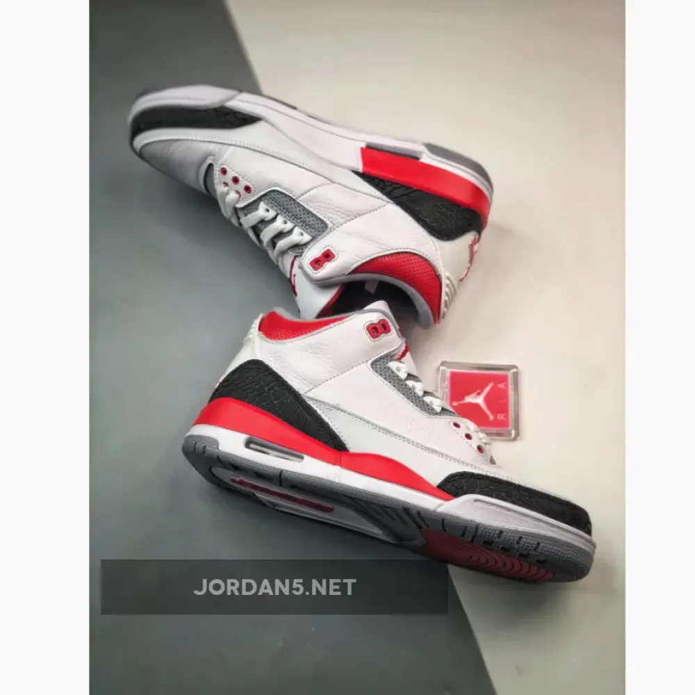 Air Jordan 3 White/Fire Red-Silver-Black 136064-120