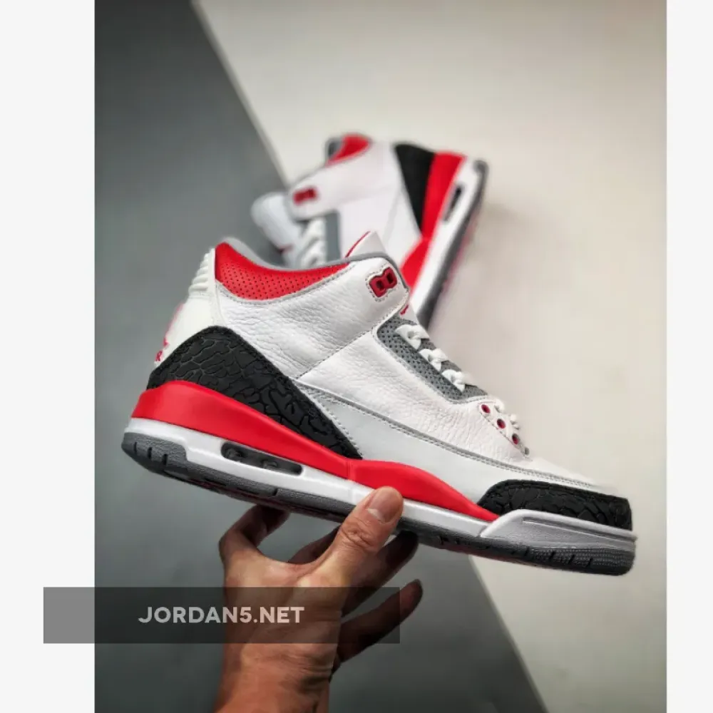 Air Jordan 3 White/Fire Red-Silver-Black 136064-120