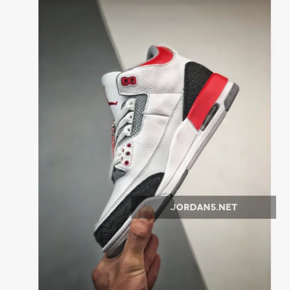 Air Jordan 3 White/Fire Red-Silver-Black 136064-120