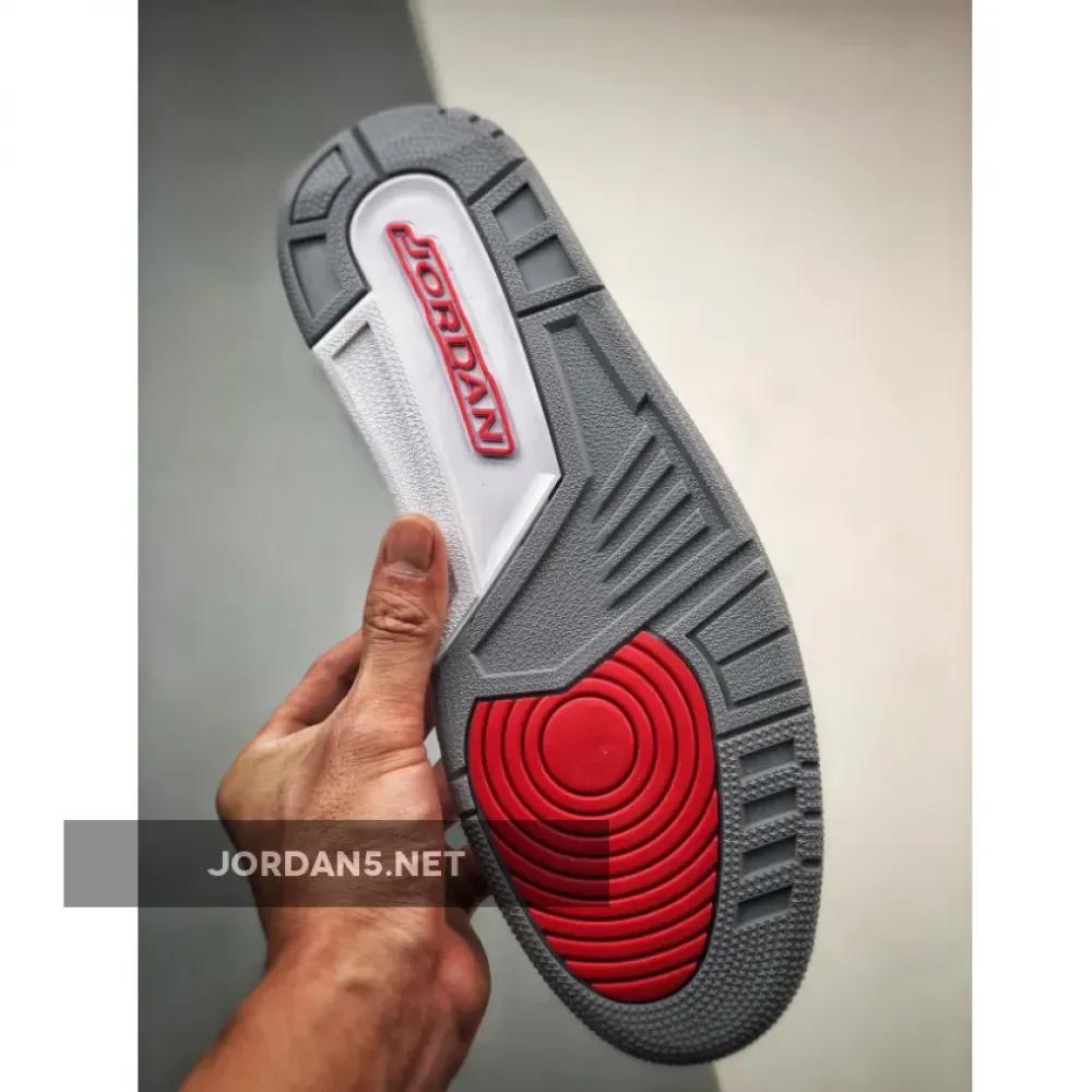 Air Jordan 3 White/Fire Red-Silver-Black 136064-120