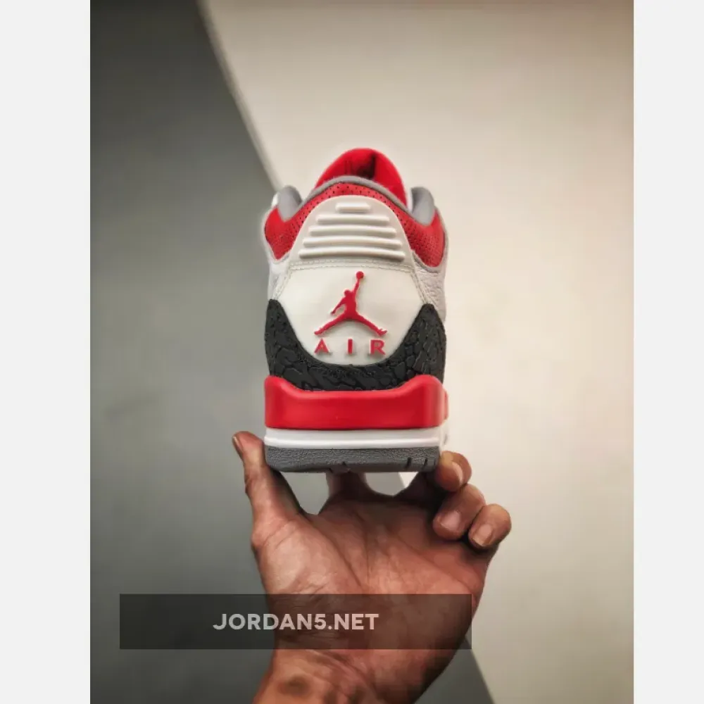 Air Jordan 3 White/Fire Red-Silver-Black 136064-120