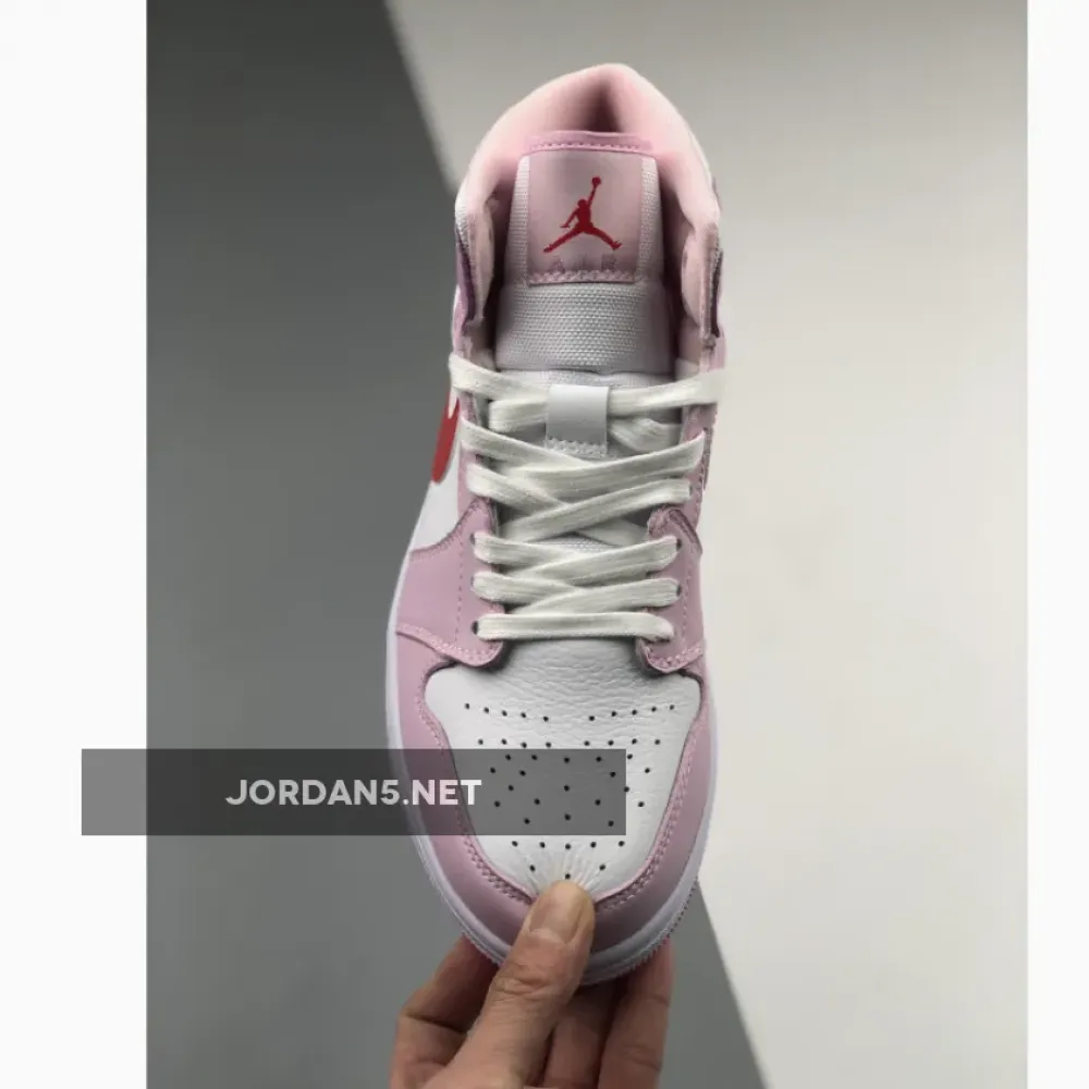 Air Jordan 1 Mid “Valentine’s Day” White Pink  DR0174-500