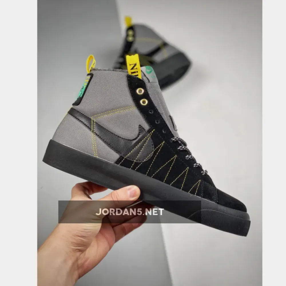 Nike SB Blazer Mid Premium “Acclimate Pack” Cool Grey/Black-White-Yellow Strike DC8903-001