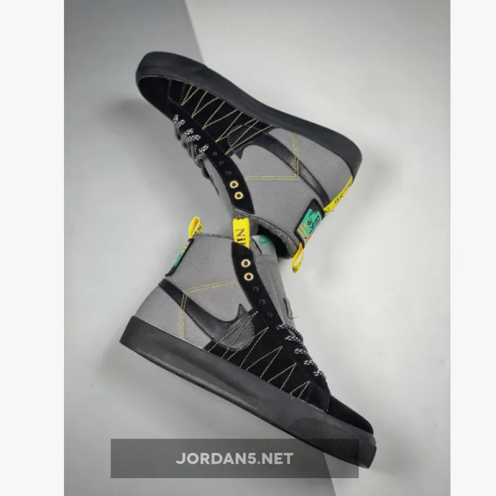 Nike SB Blazer Mid Premium “Acclimate Pack” Cool Grey/Black-White-Yellow Strike DC8903-001
