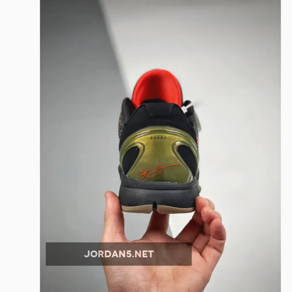 Nike Zoom Kobe VI ‘Italian Camo’ Black/Khaki-Olive-Crimson 429659-900