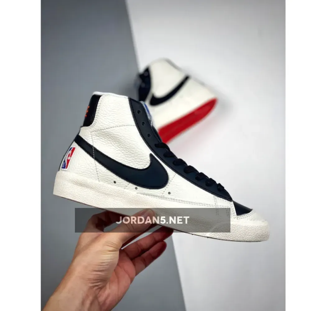 NBA x Nike Blazer Mid ’77 EMB “Trail Blazers” Black/Chile Red-Sail DD8025-101