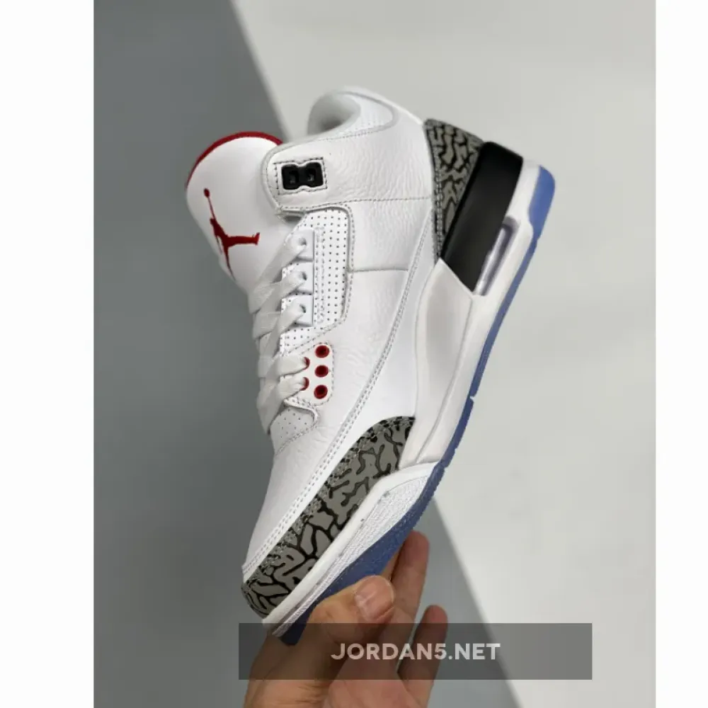 Air Jordan 3 “Free Throw Line” White/Black-Fire Red-Cement Grey 923096-101