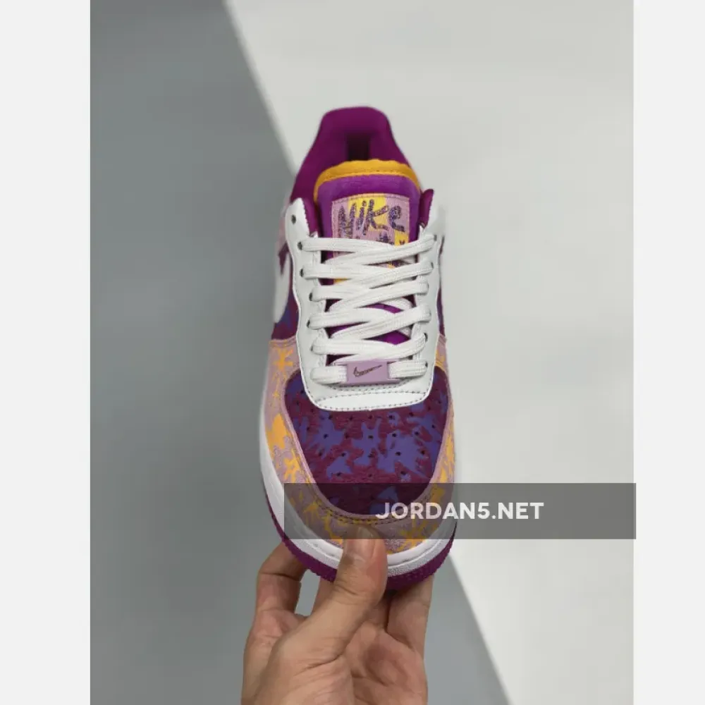 Nike Air Force 1 07 LV8 Red Plum/Light Arctic Pink-Wild Violet-White DD5516-584