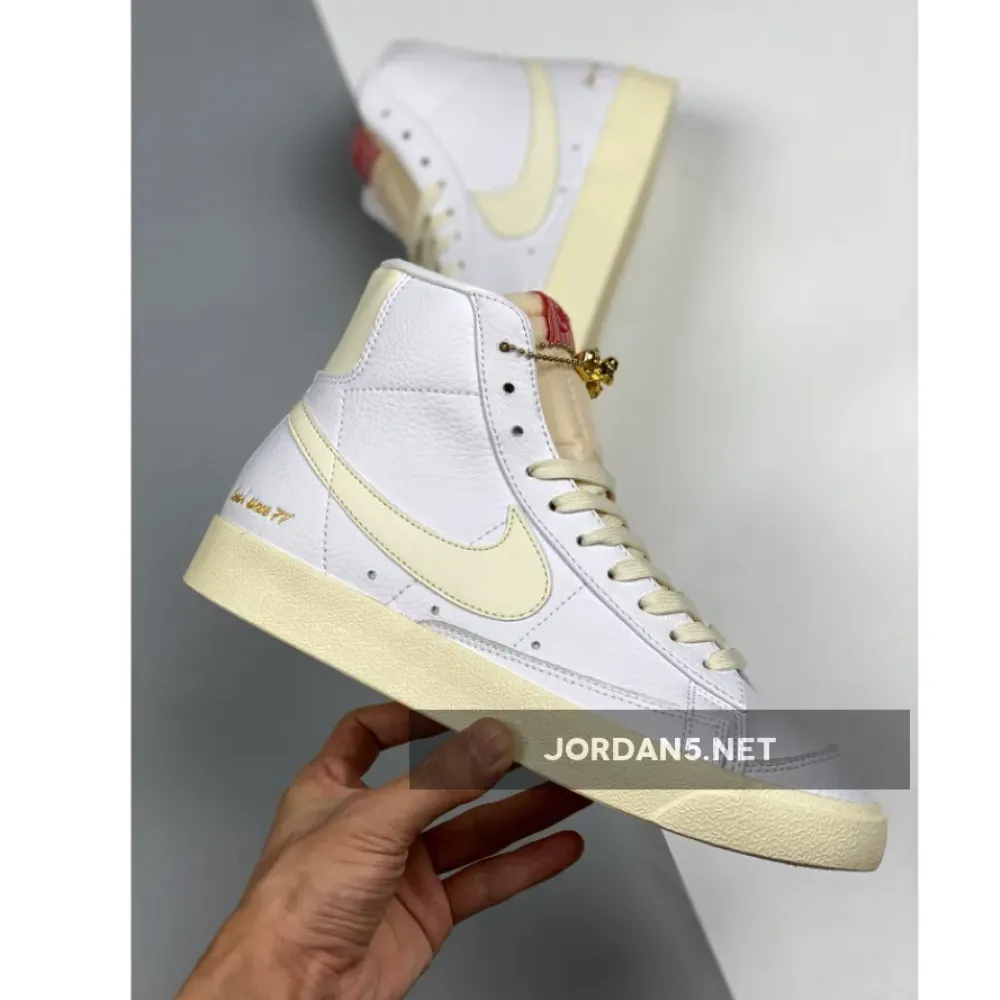 Nike Blazer Mid ’77 “Popcorn” White/Coconut Milk  CW6421-100