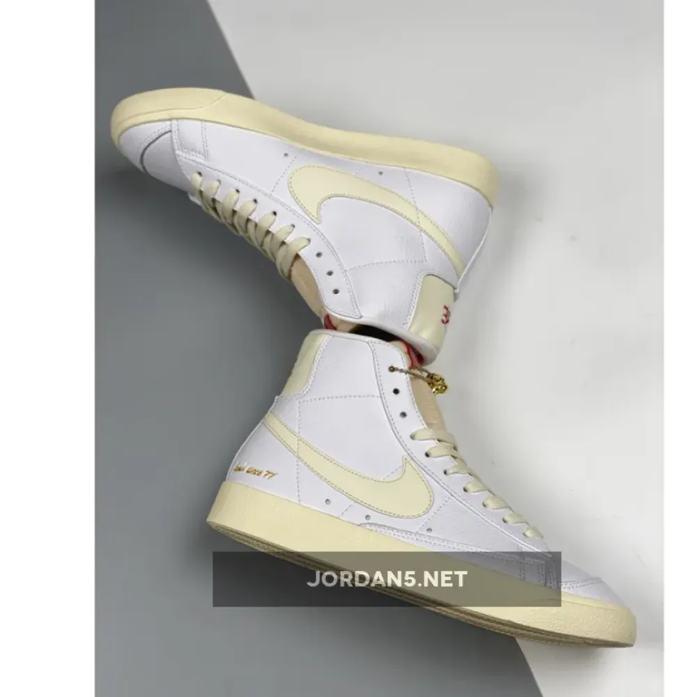 Nike Blazer Mid ’77 “Popcorn” White/Coconut Milk  CW6421-100