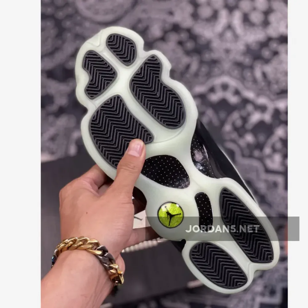 Air Jordan 13 Low ‘Singles Day’ Black/Barley Green  DM0803-300