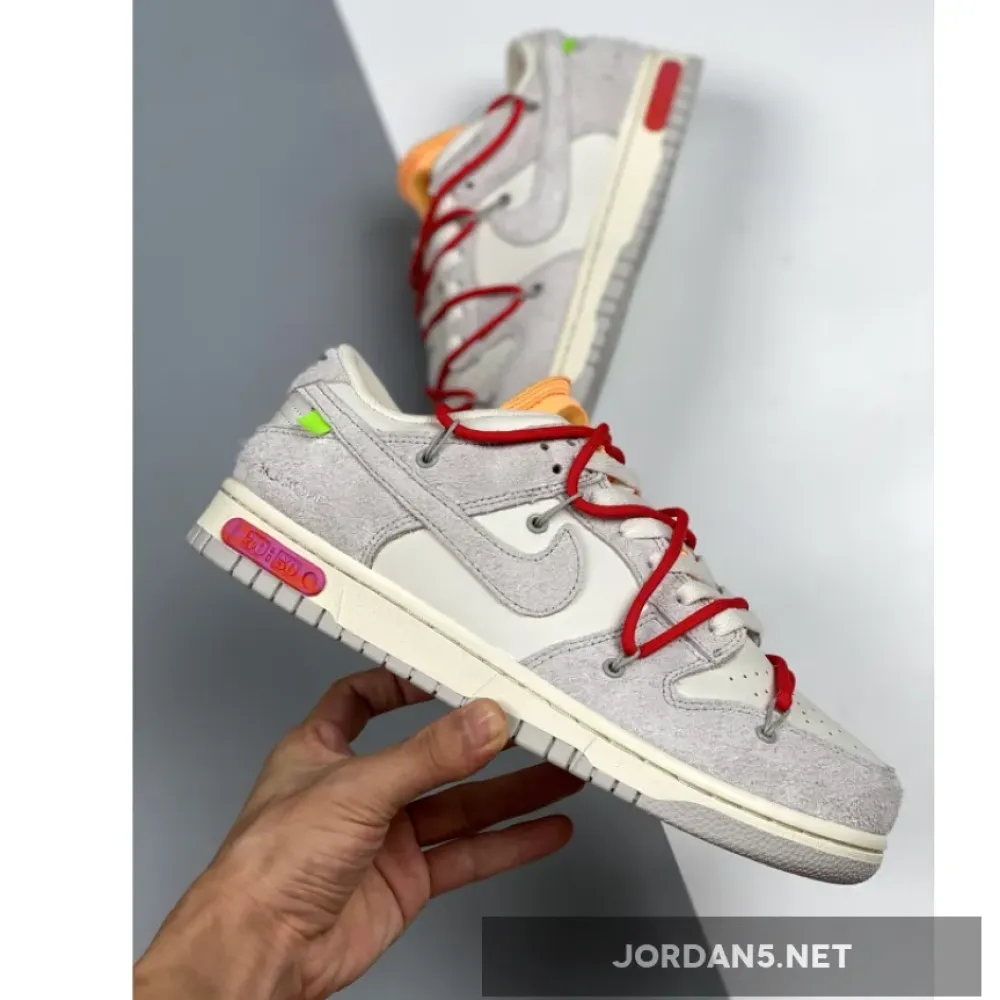 Off-White x Nike Dunk Low “40 of 50” Grey Sail Orange 1680505010