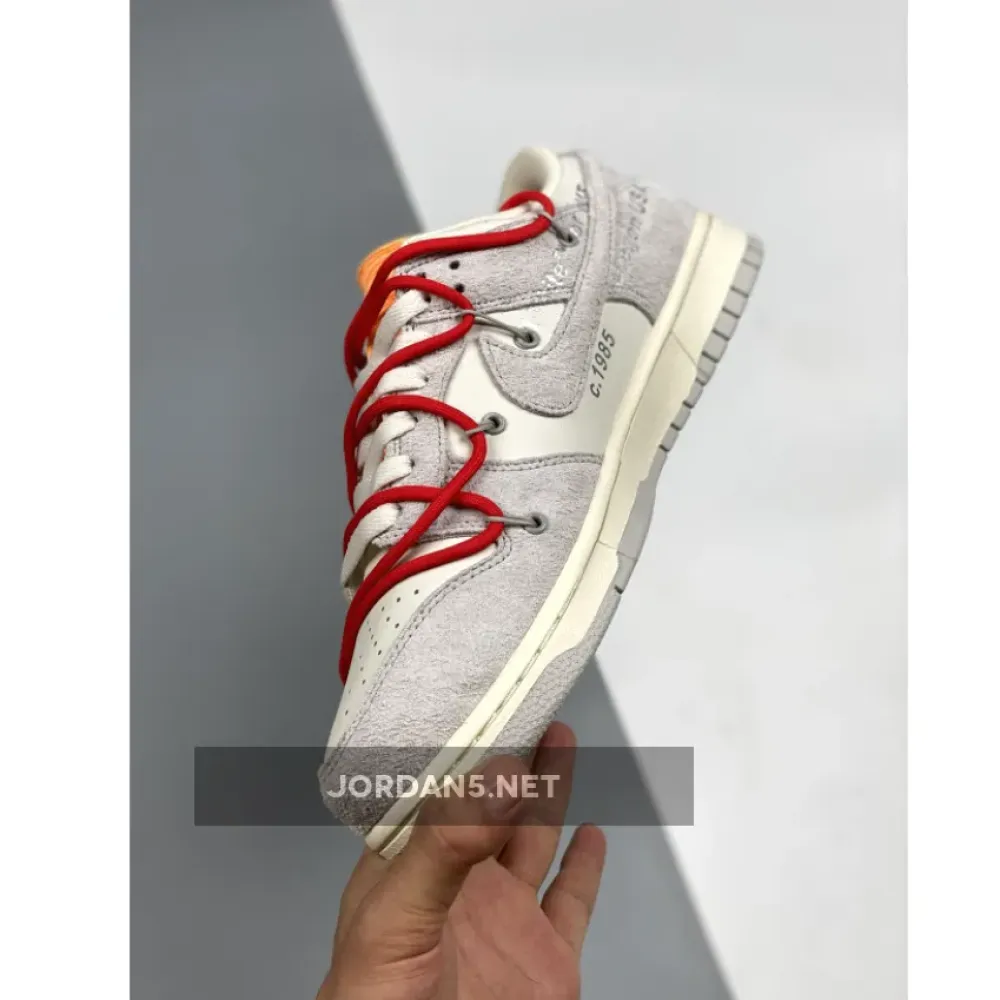 Off-White x Nike Dunk Low “40 of 50” Grey Sail Orange 1680505010