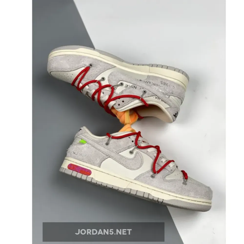 Off-White x Nike Dunk Low “40 of 50” Grey Sail Orange 1680505010