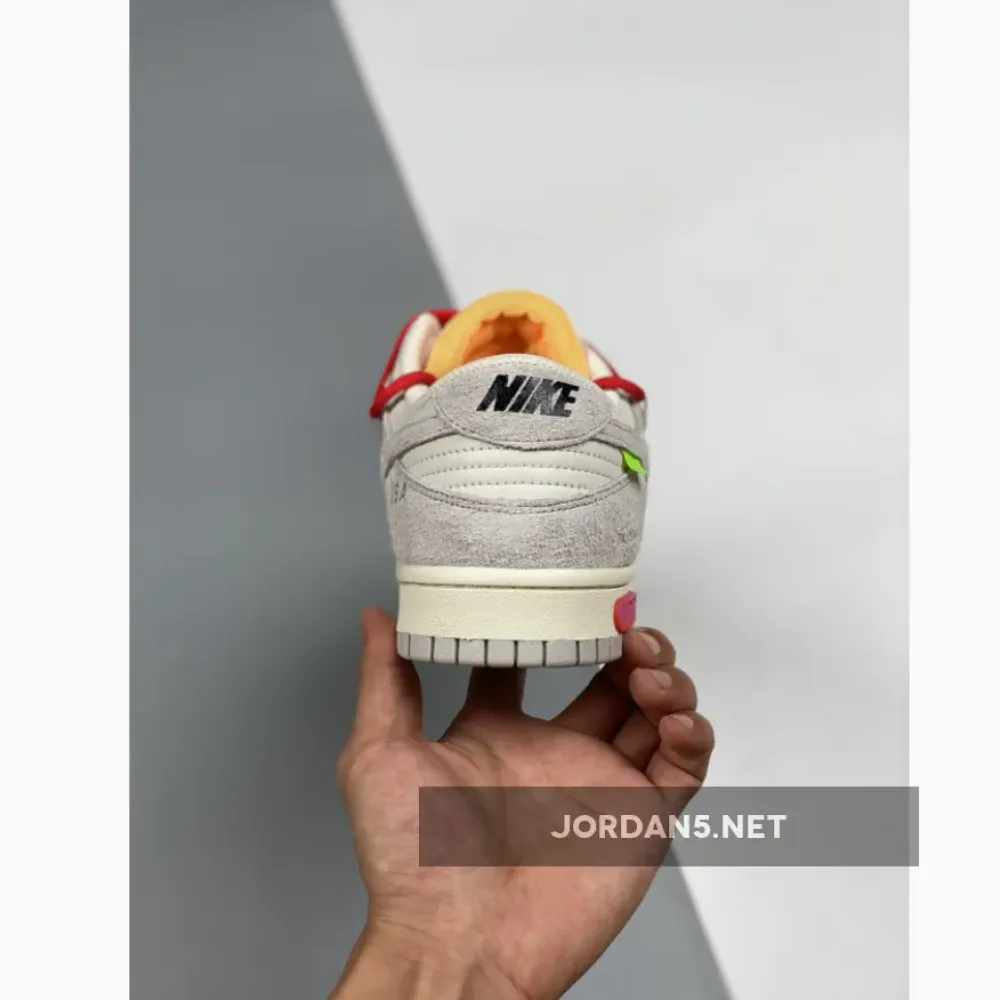 Off-White x Nike Dunk Low “40 of 50” Grey Sail Orange 1680505010