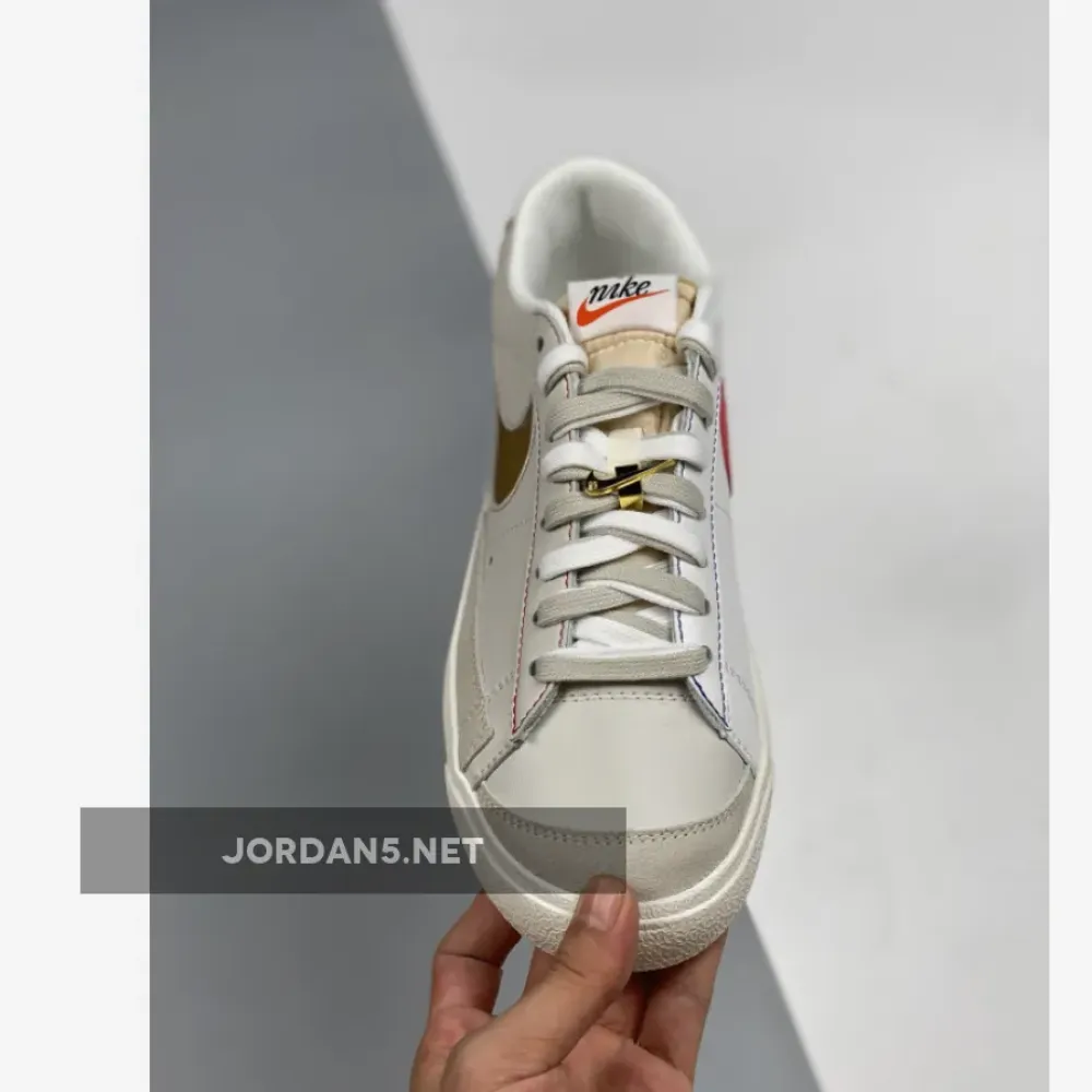 Nike Blazer Low Grey White Removable Swoosh DH4370-002