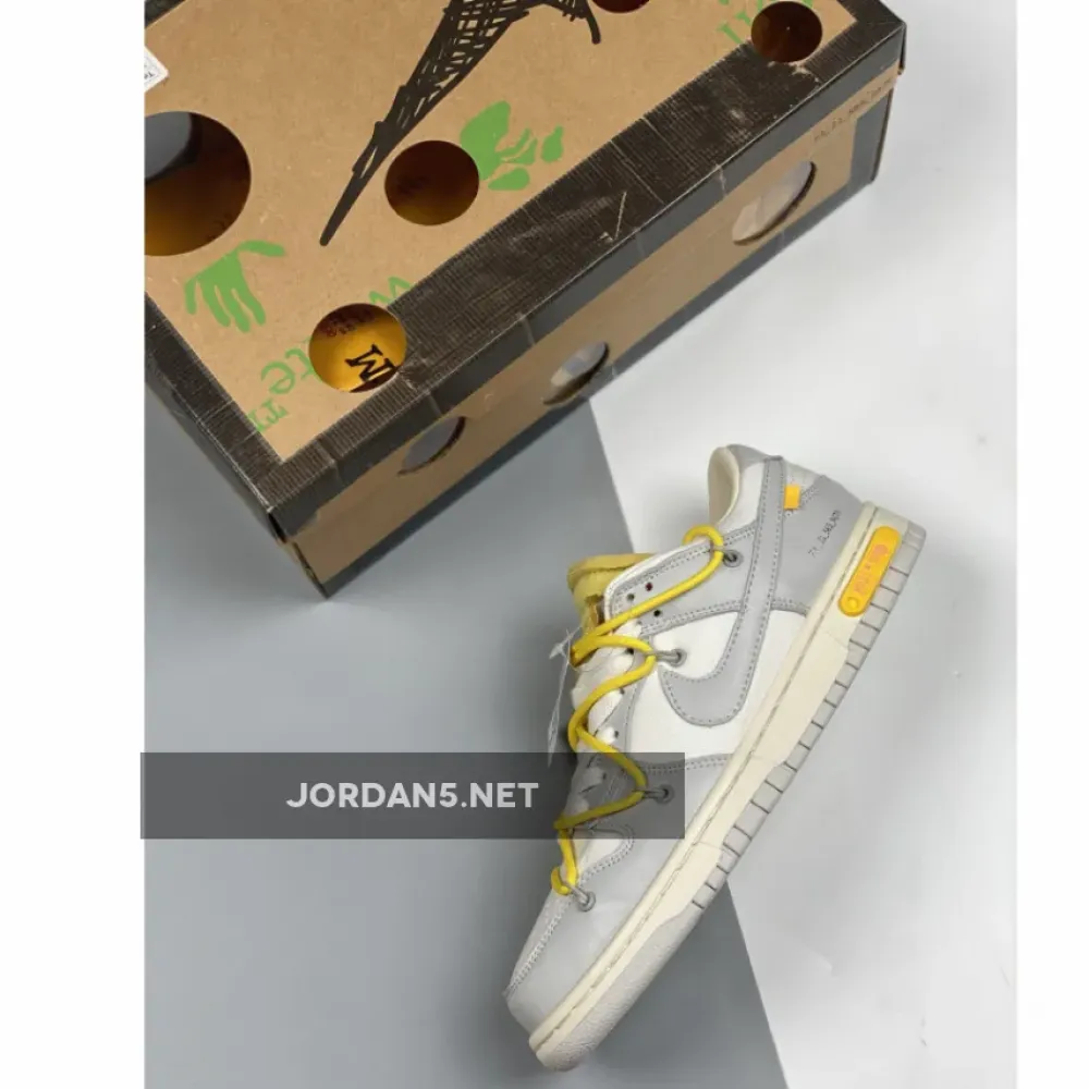 Off-White x Nike Dunk Low “29 of 50” Grey Sail 1680505040