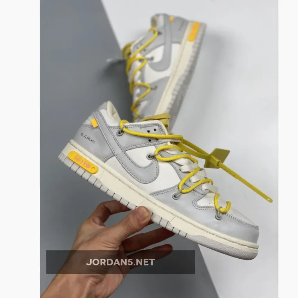Off-White x Nike Dunk Low “29 of 50” Grey Sail 1680505040