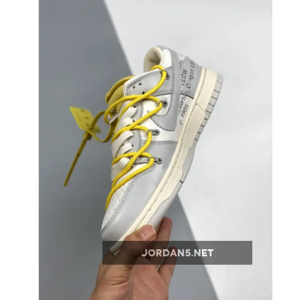 Off-White x Nike Dunk Low “29 of 50” Grey Sail 1680505040